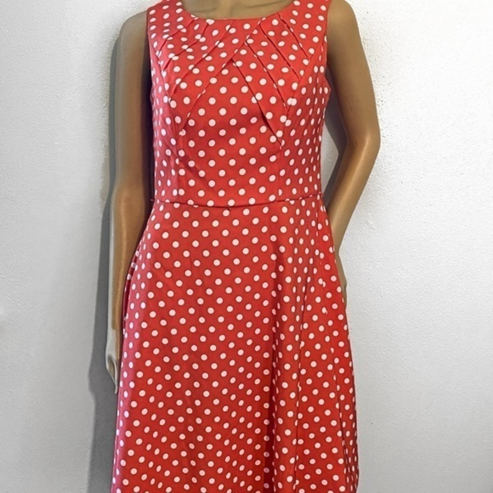 Db Signature by Darby red polka dot dress size 4